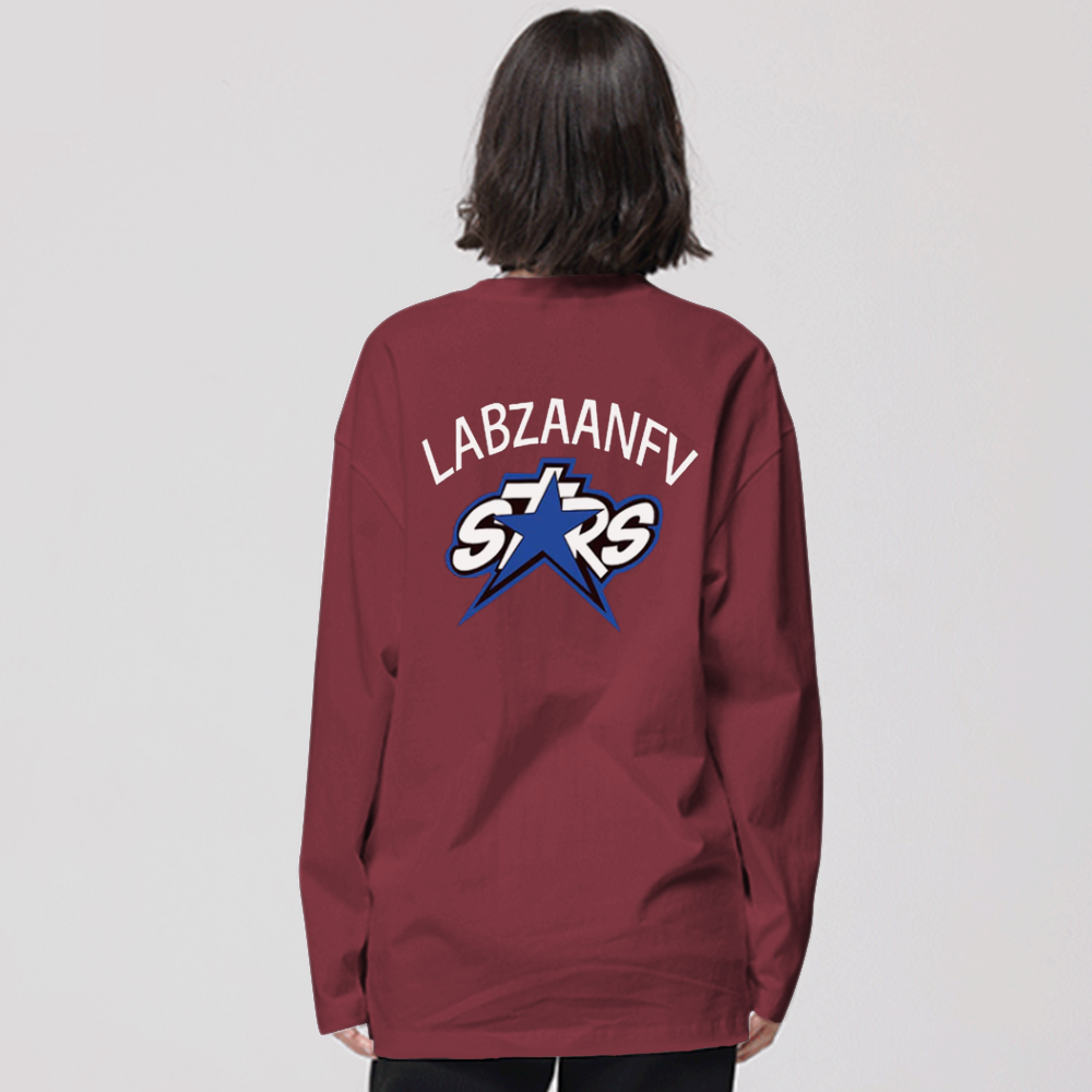 Casual Stars Letter Print Sweatshirt