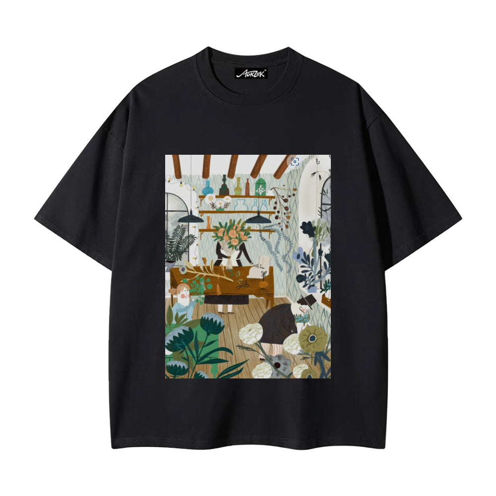 Vintage Floral House T-shirt