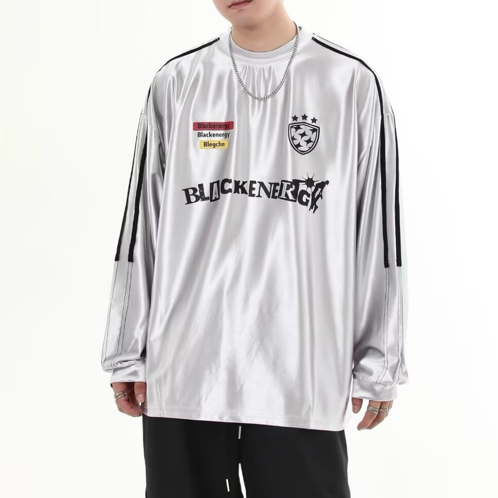 Retro Liquid Silver Sweatshirt