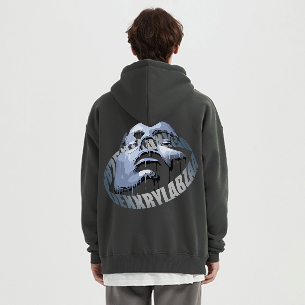Urban Alien Portrait Graphic Hoodie
