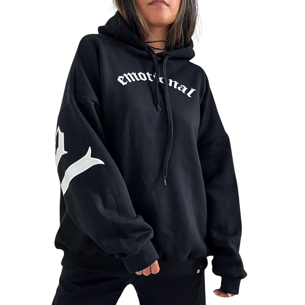 Women's Gothic Letter Print Hoodie