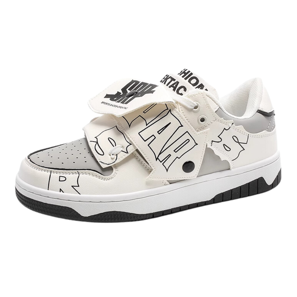 High Street Velcro Letter Contrast Shoes