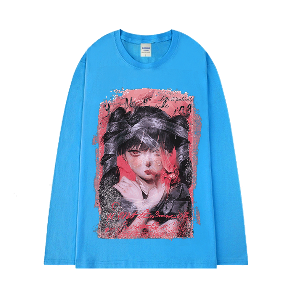 Ponytail Girl Long Sleeve Shirt