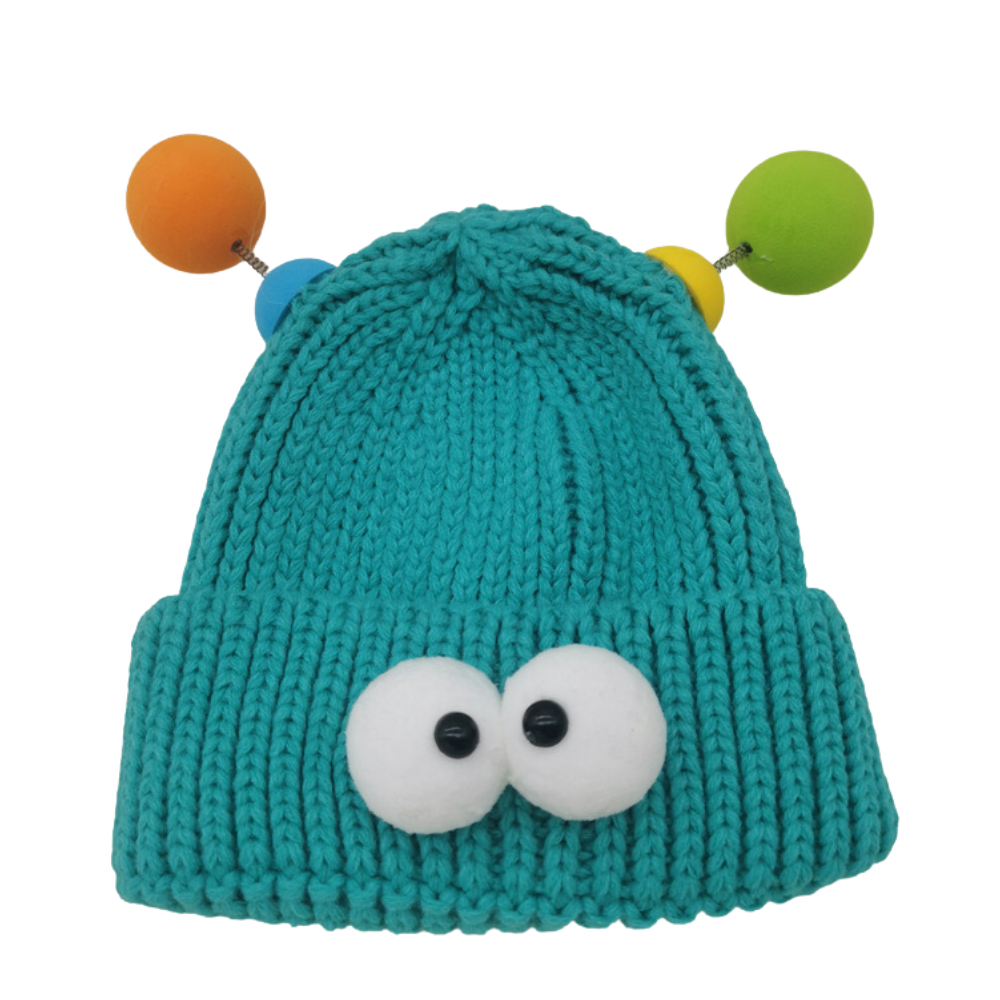 Cartoon Big Eyed Monster Knitted Hat