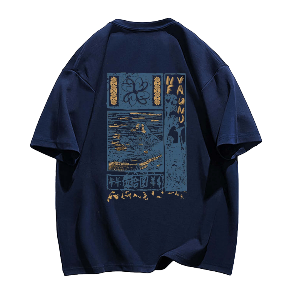 Vintage Landscape Print T-shirt