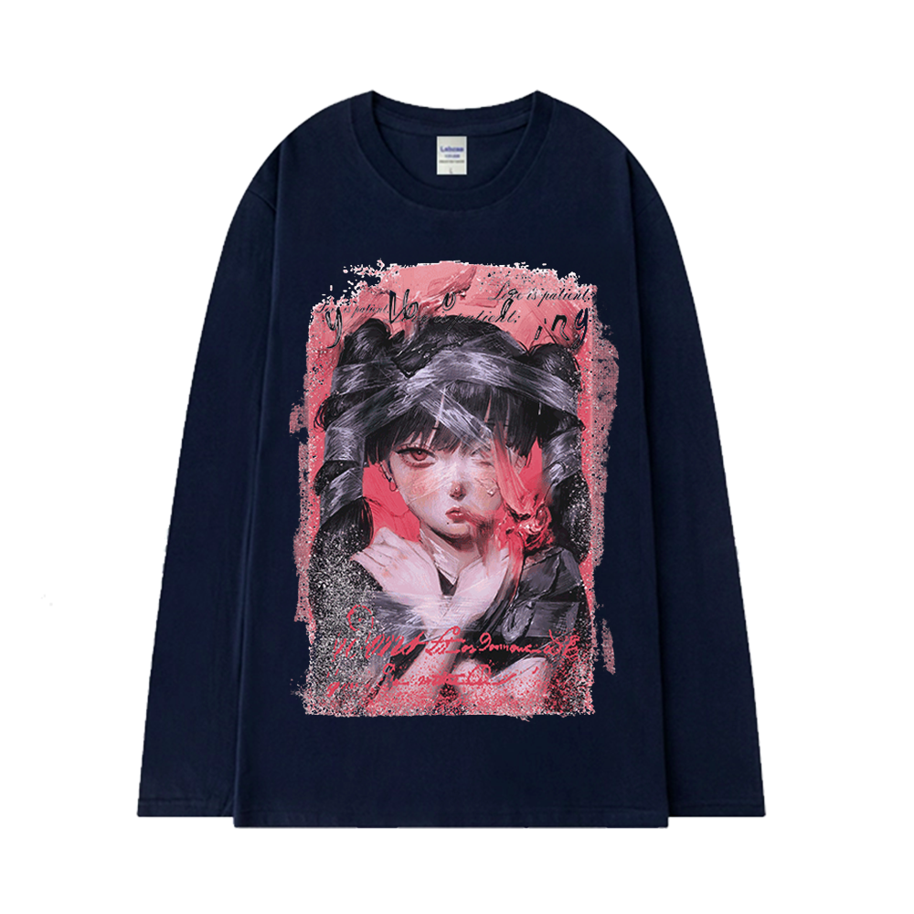 Ponytail Girl Long Sleeve Shirt