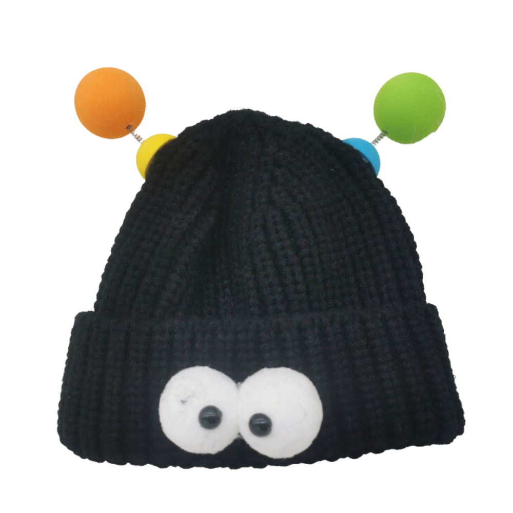 Cartoon Big Eyed Monster Knitted Hat