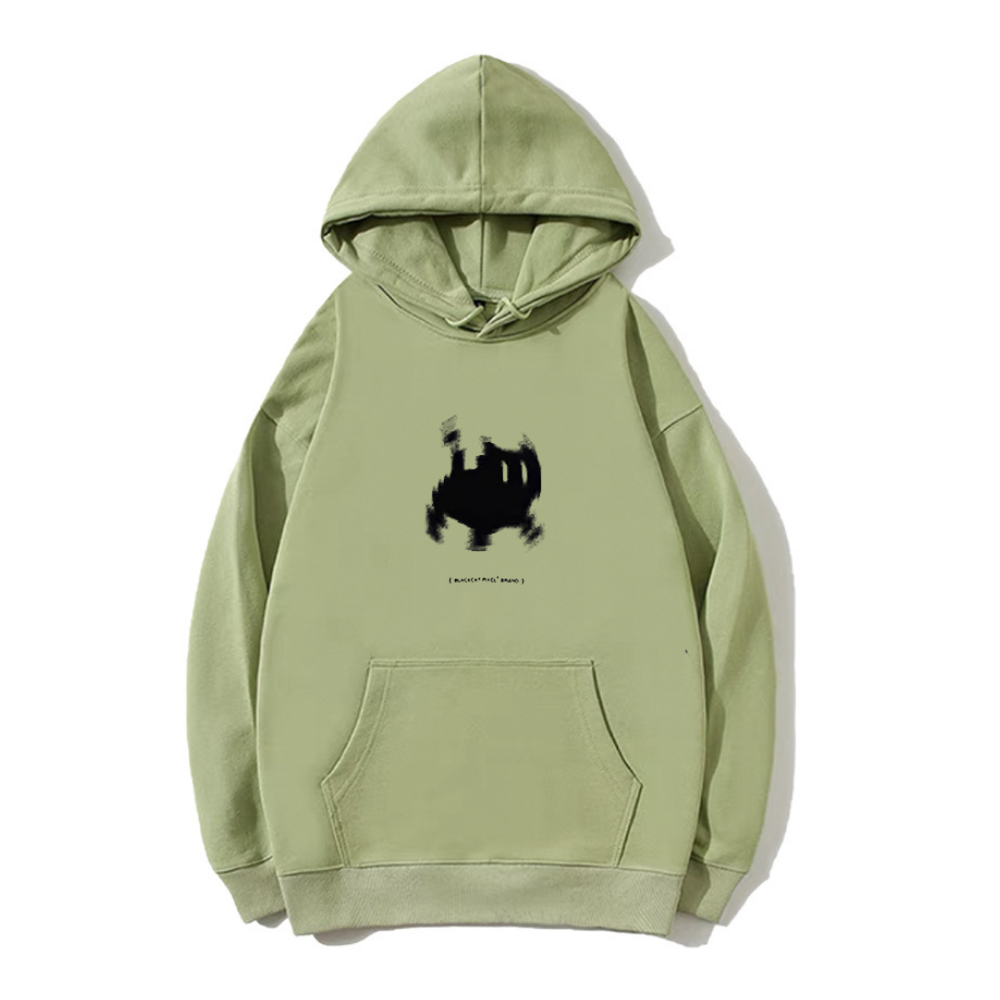 Grumpy Kitty Print Hoodie