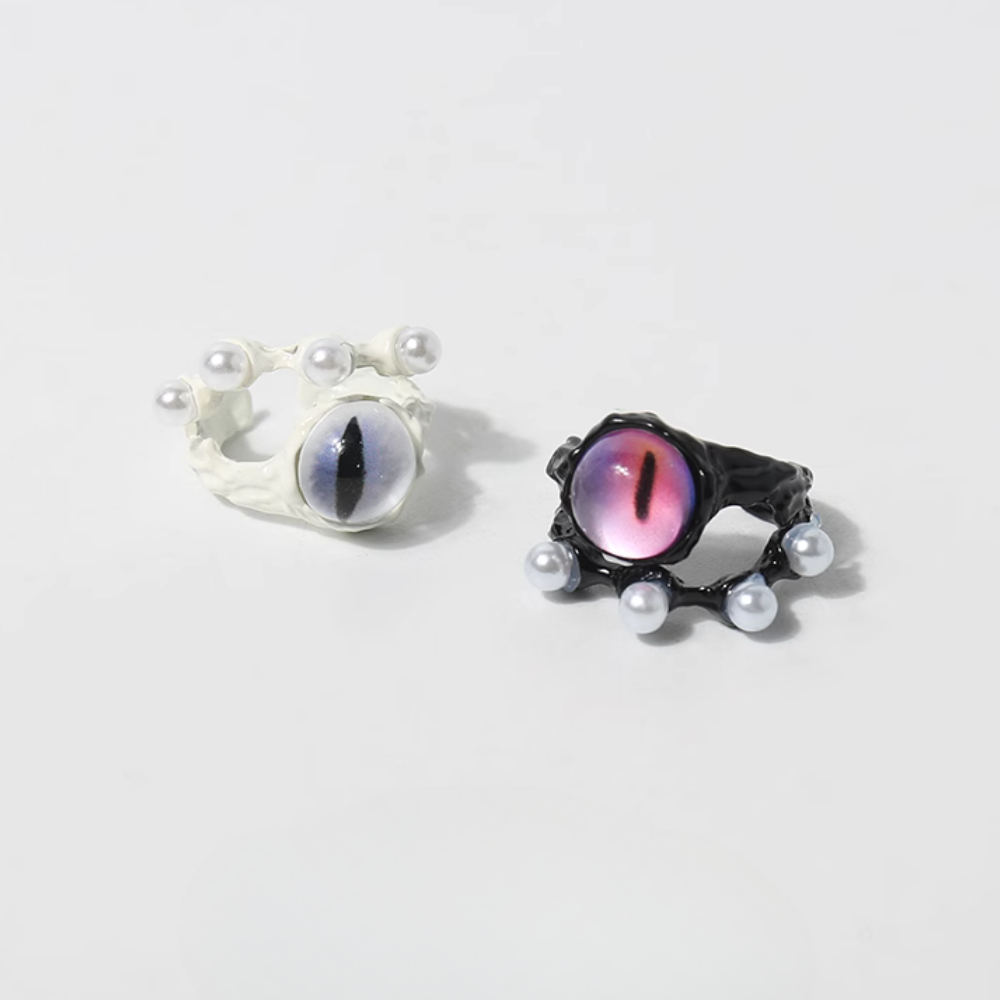 Baeleye | Funny Big Eyes Pearl Ring