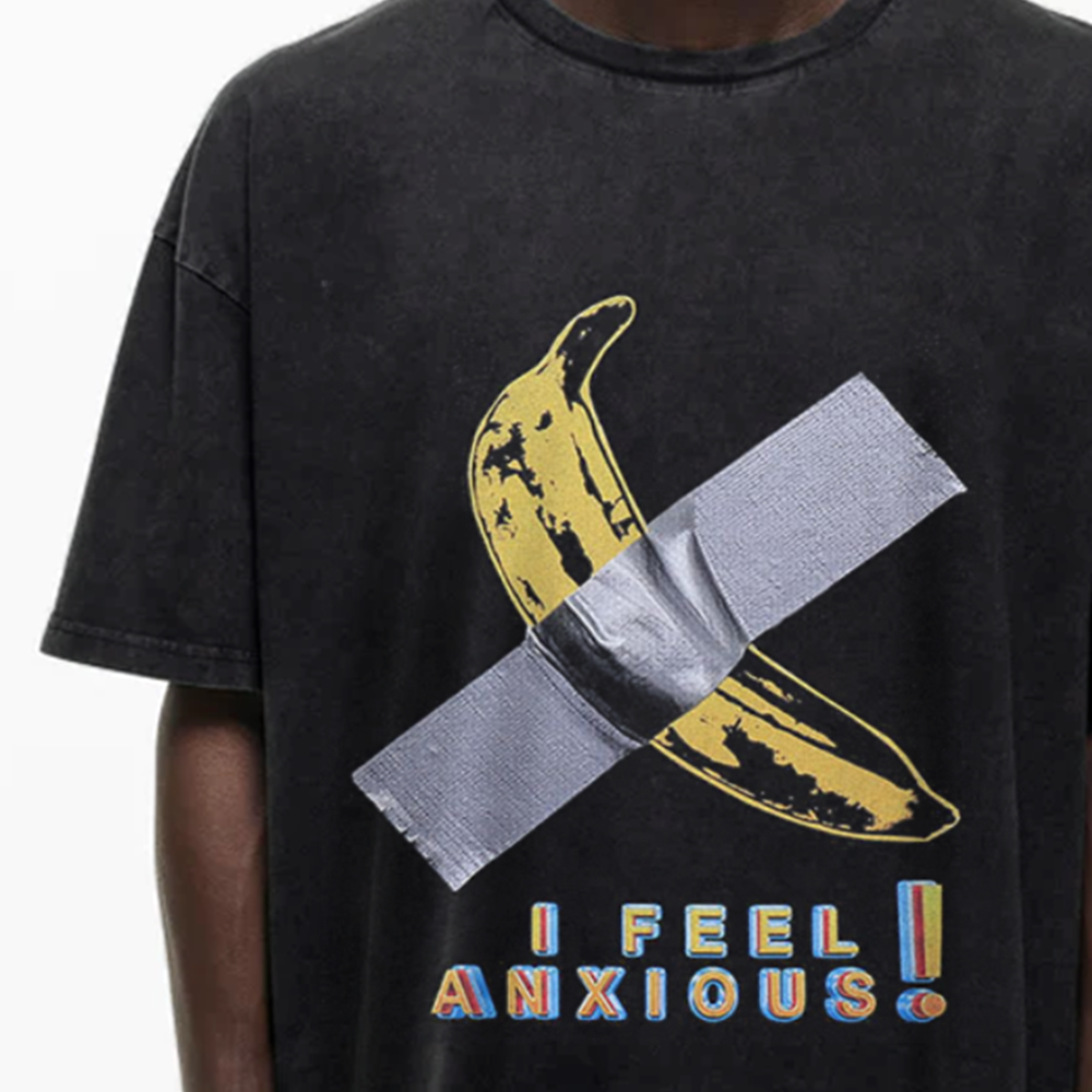 Anxiety Tape Banana Washed T-Shirt