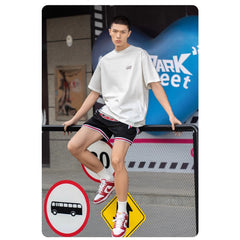 Street Philanthropist Basketball Sports Short Sleeve Men Quick Drying Ice Loose Shooting Training Crew Neck T-Shirt Imagination Details