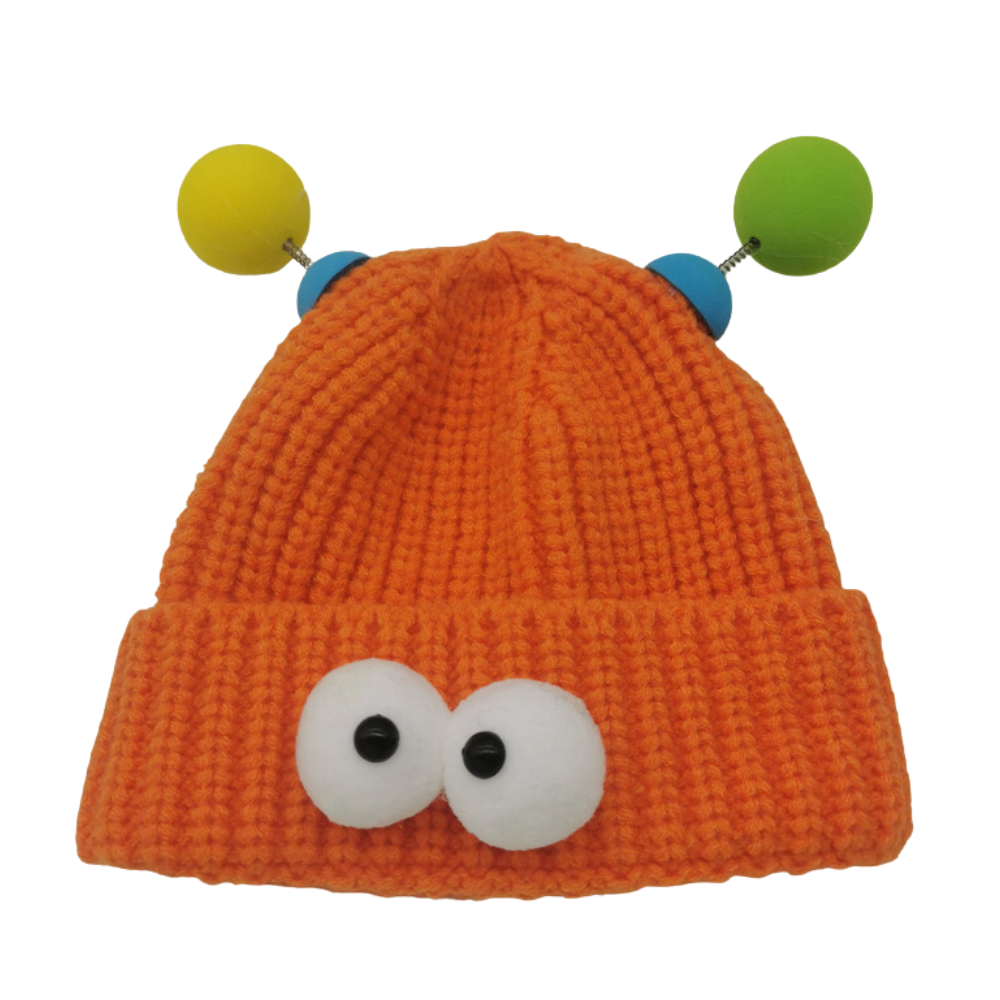 Cartoon Big Eyed Monster Knitted Hat