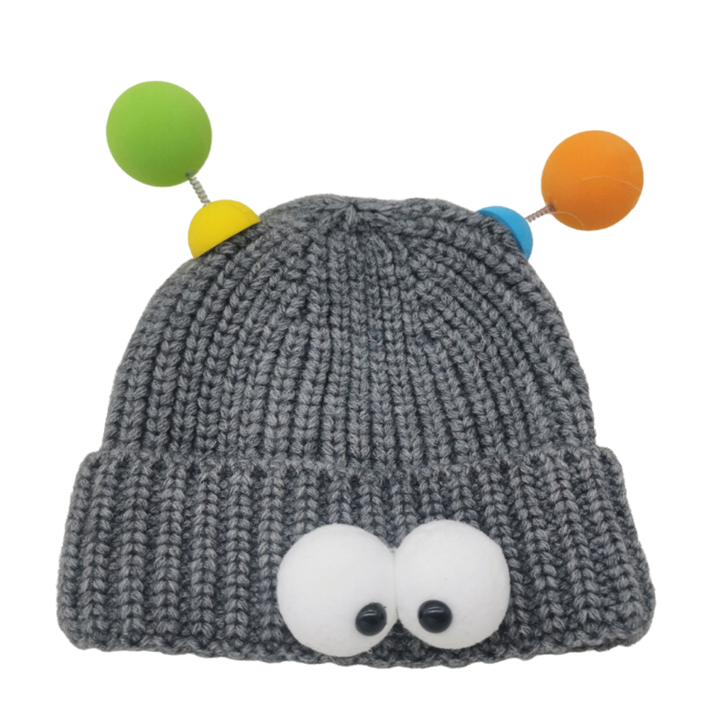 Cartoon Big Eyed Monster Knitted Hat