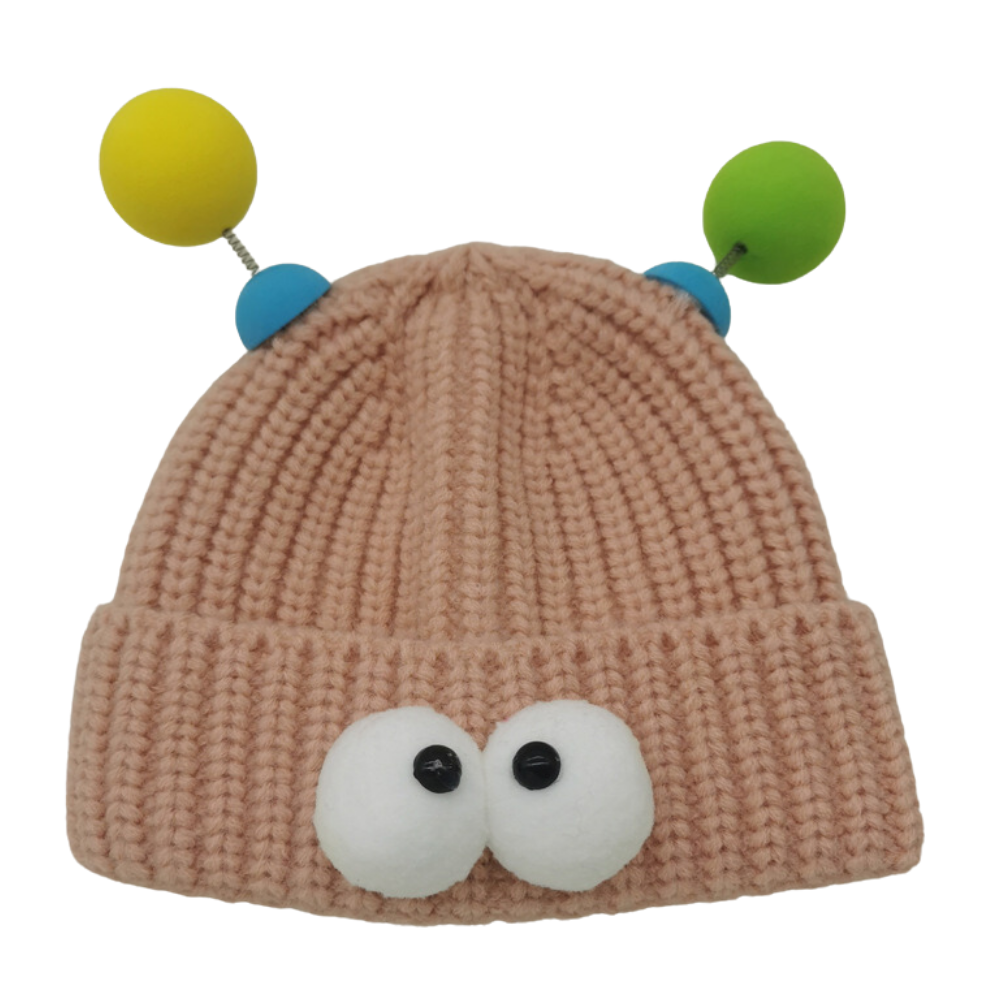 Cartoon Big Eyed Monster Knitted Hat