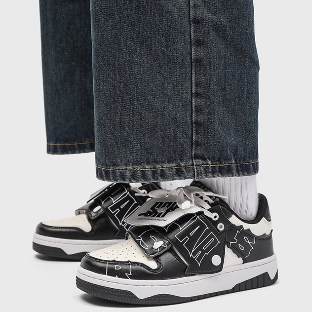 High Street Velcro Letter Contrast Shoes