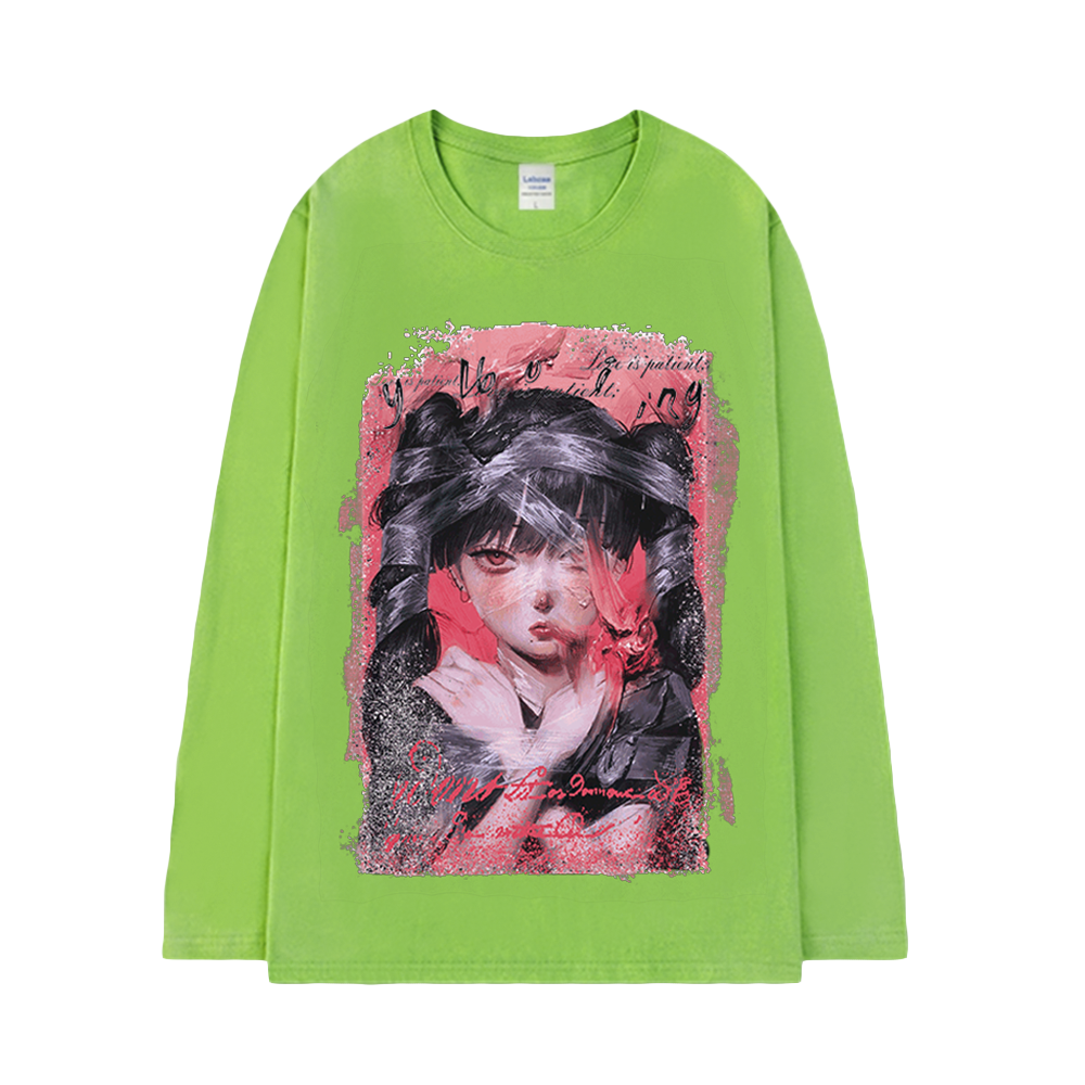 Ponytail Girl Long Sleeve Shirt