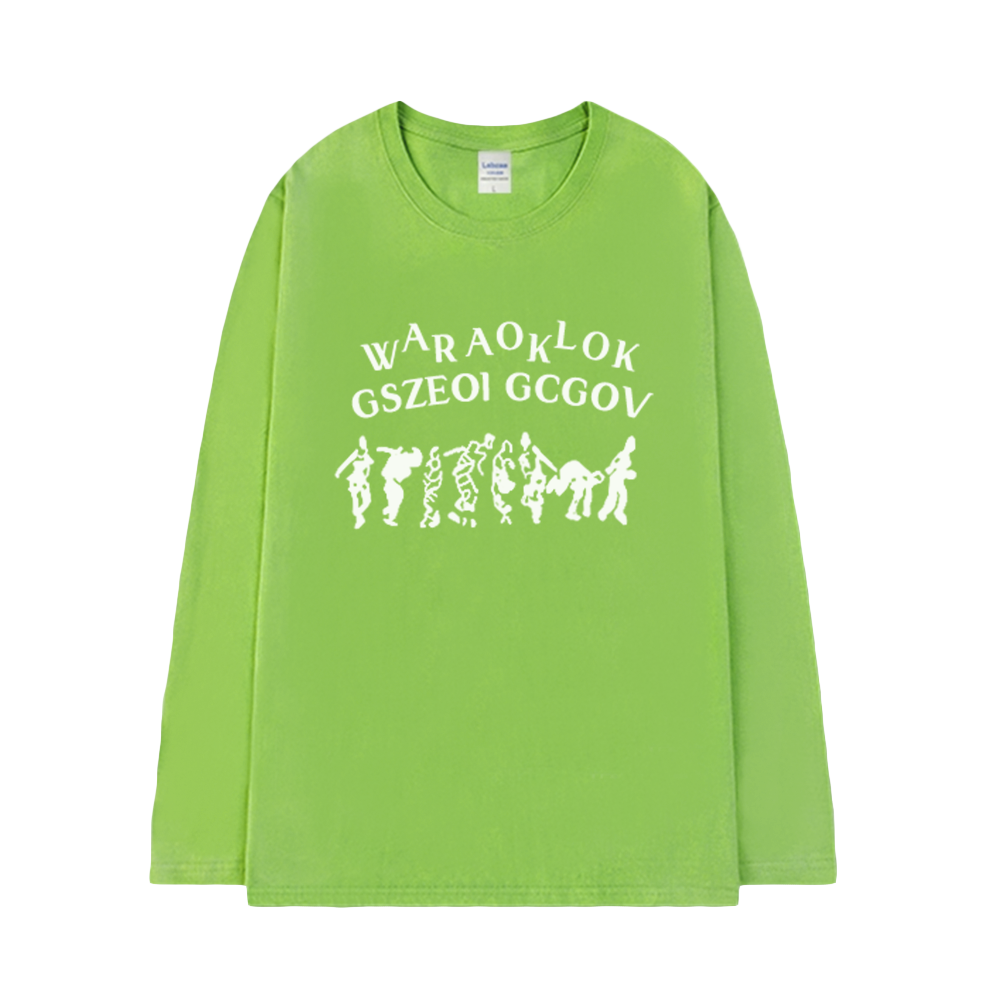 Abstract Crowd Long Sleeve Shirt