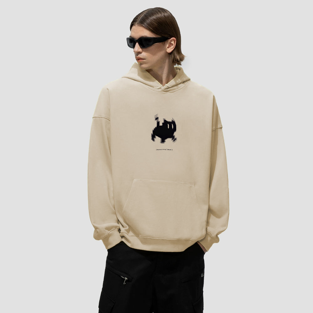 Grumpy Kitty Print Hoodie
