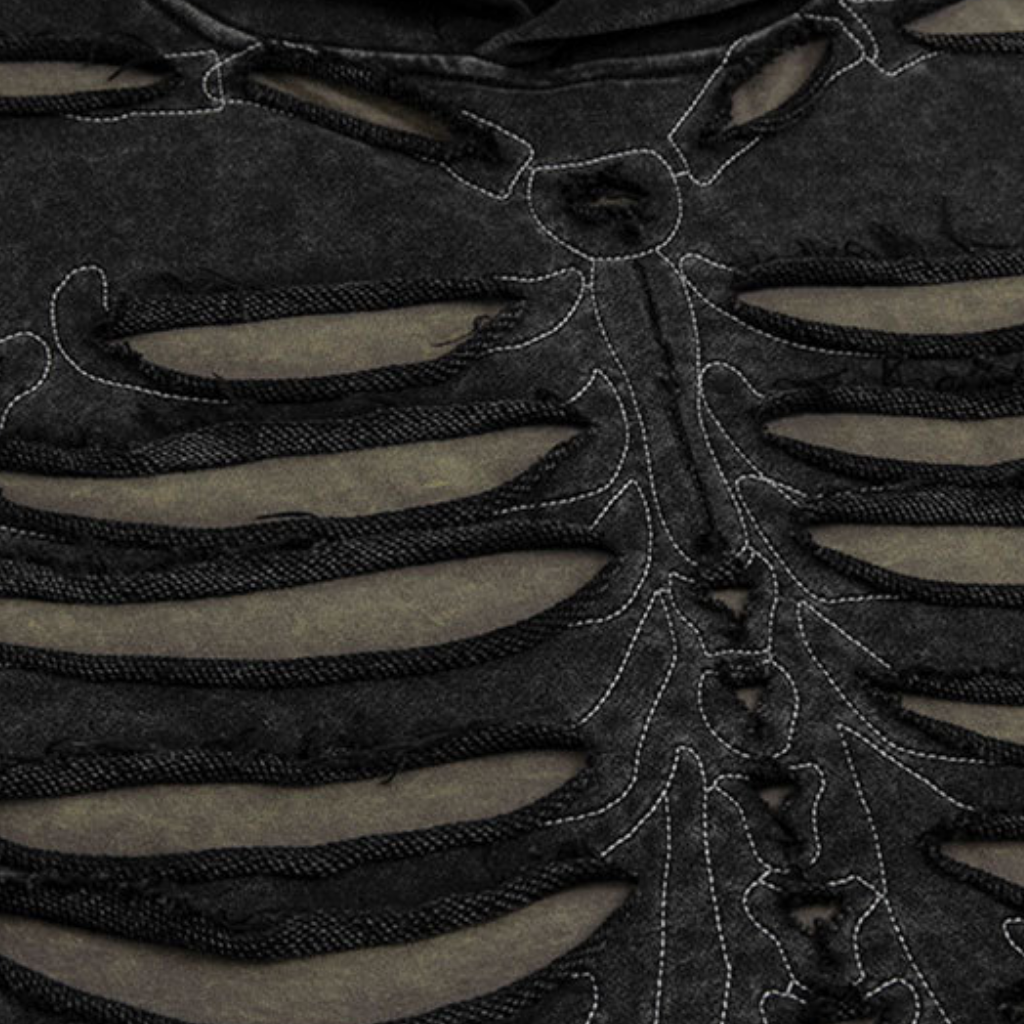 High Street Skeleton Washed Hoodie