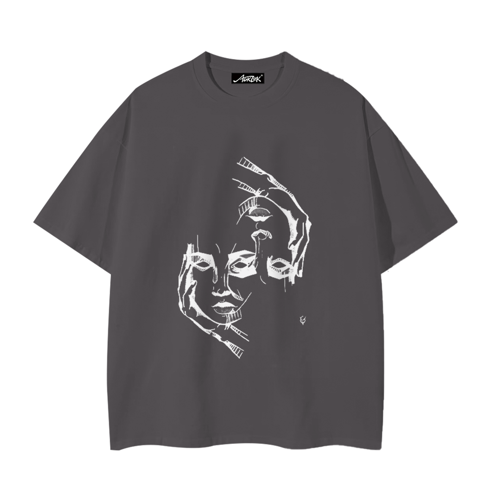Reversible Face Print T-shirt