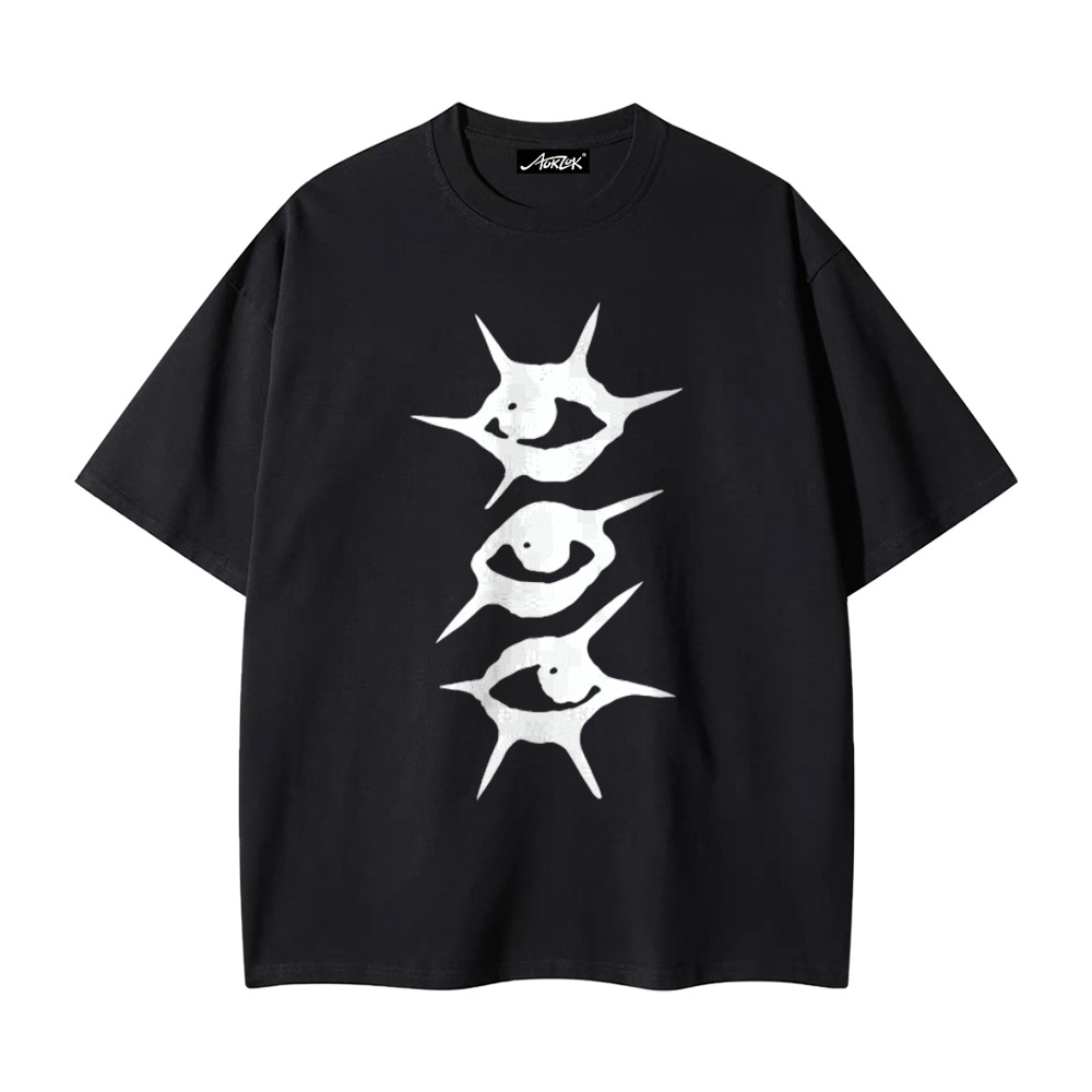 Summer Loose Key Print T-shirt