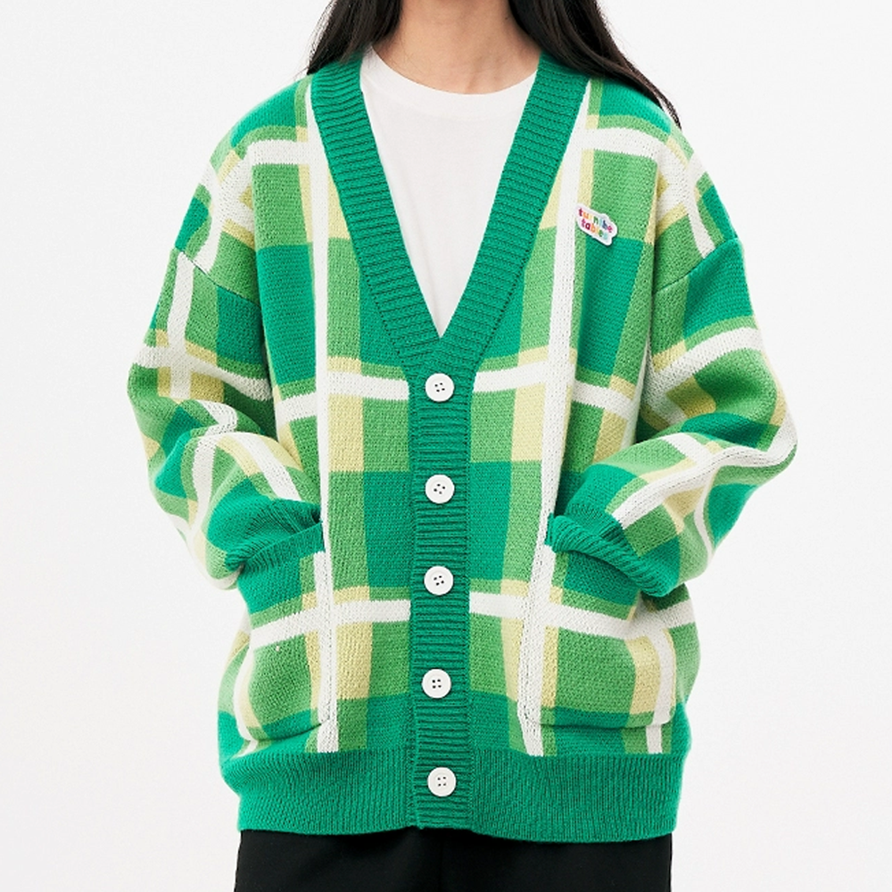 Sun Doll Plaid Cardigan Sweater