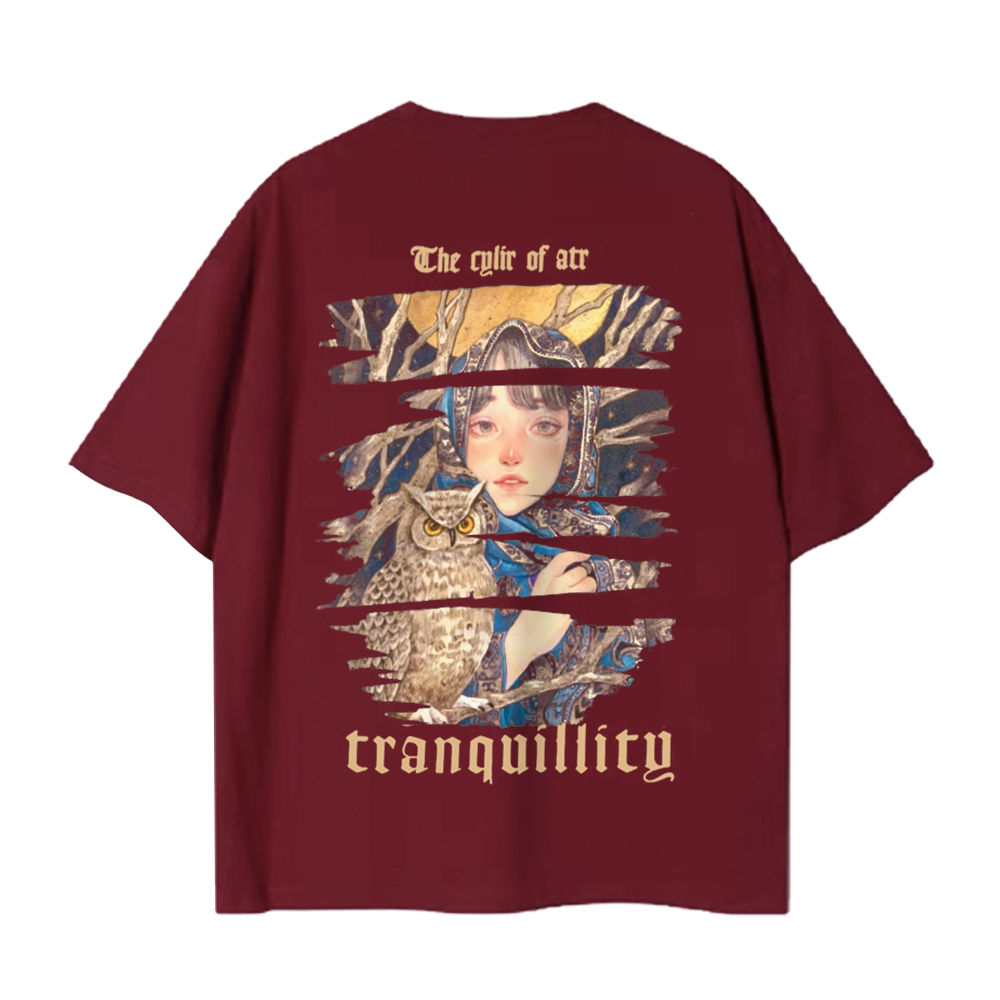 Owl And Girl T-Shirt
