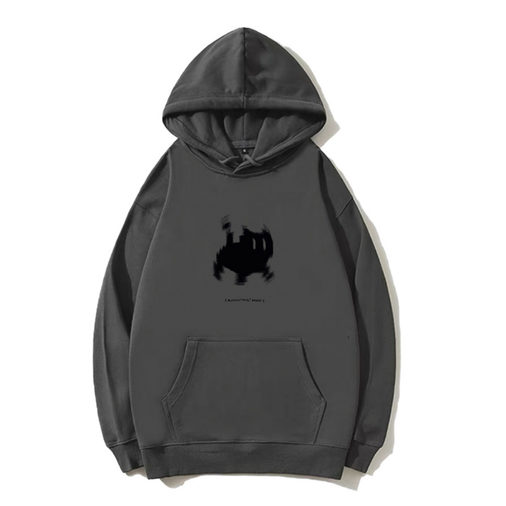 Grumpy Kitty Print Hoodie