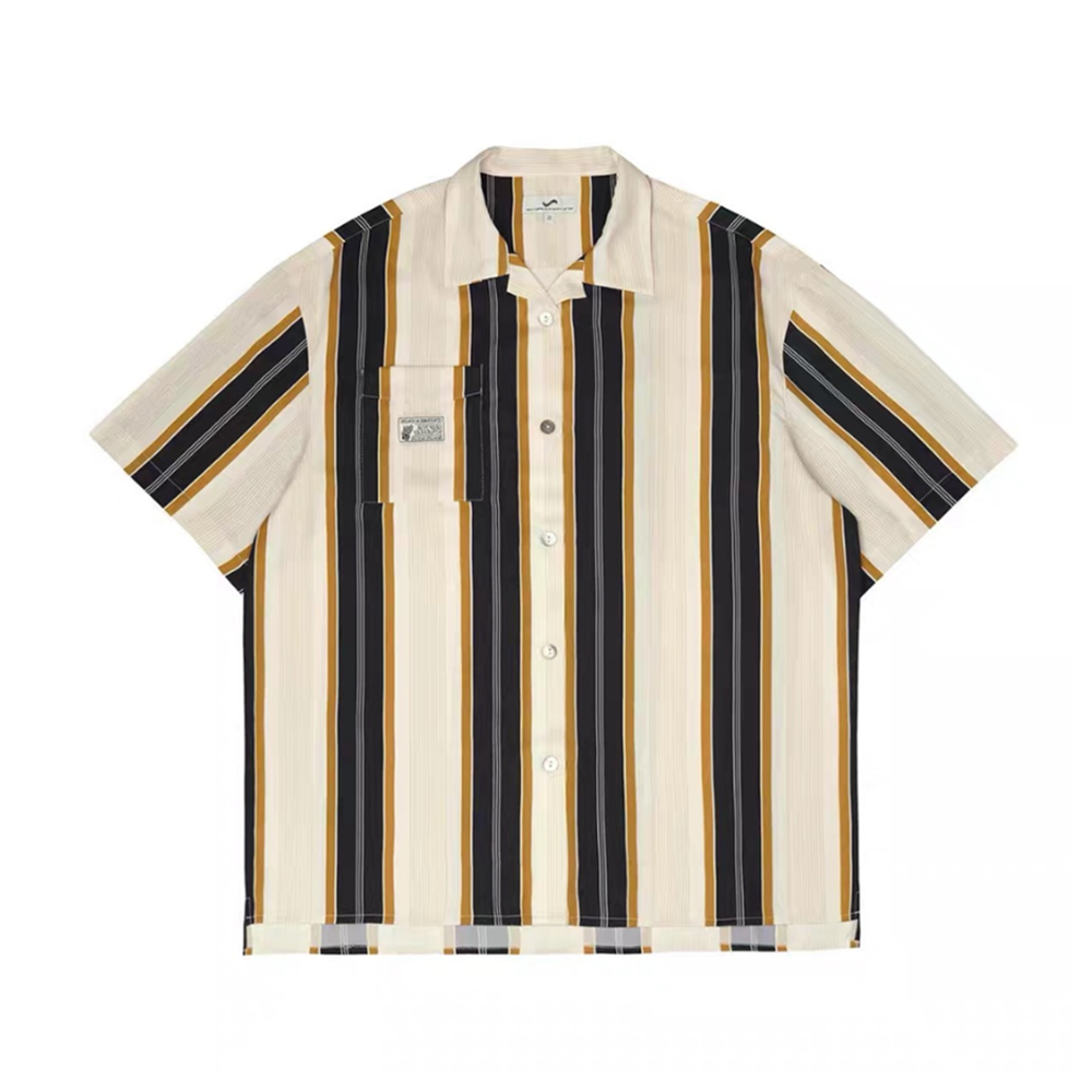 American Vintage Stripe Short Sleeve Shirt