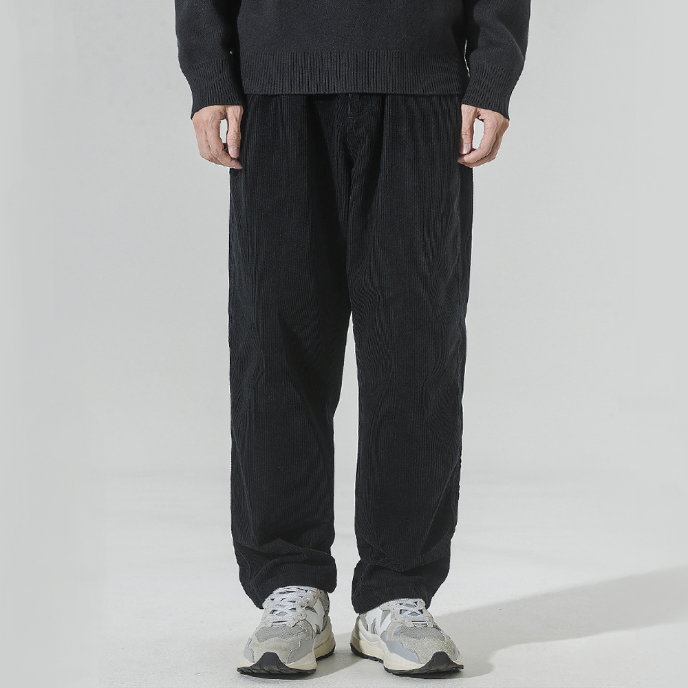 Retro Loose Straight Corduroy Sweatpants