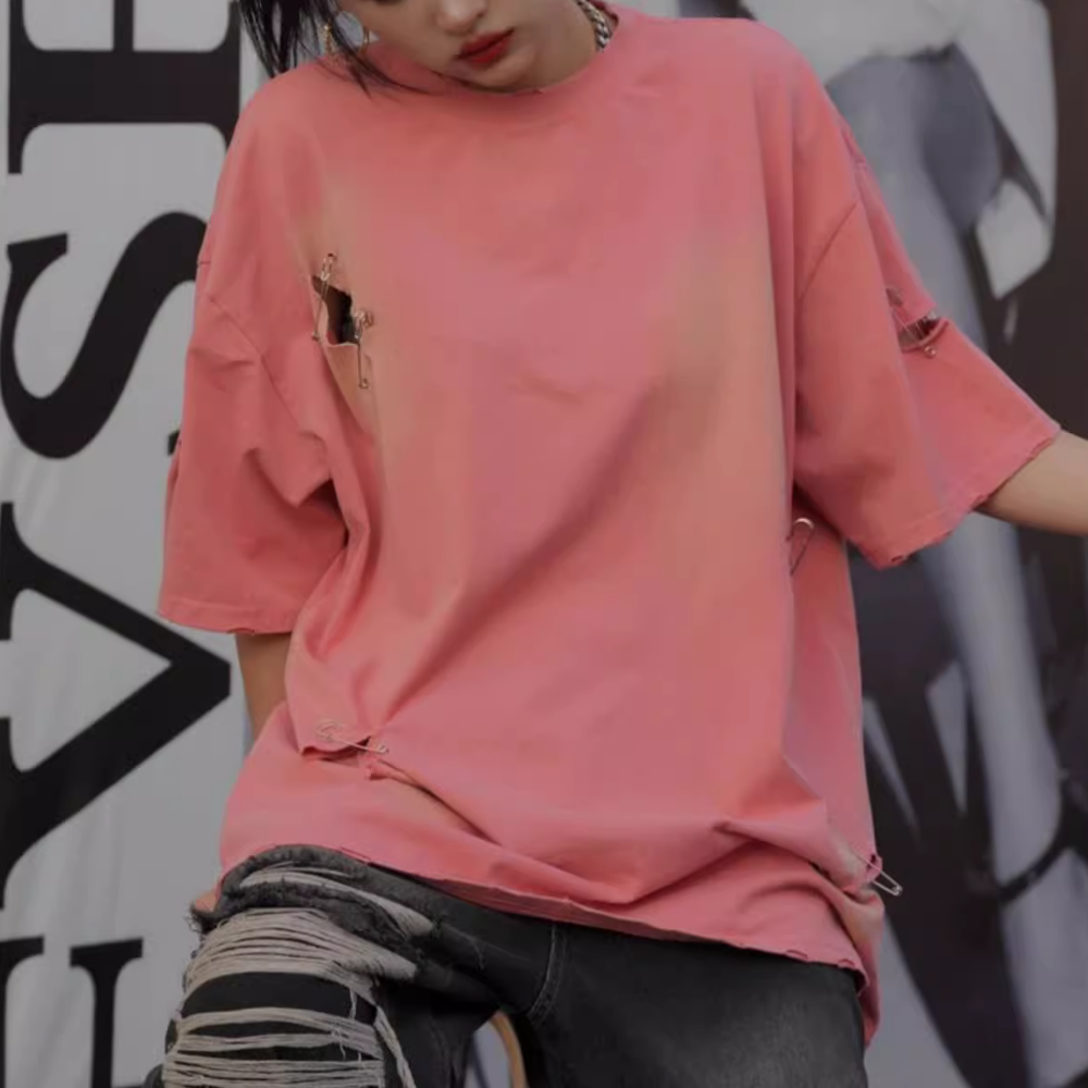 Street Ripped Pin T-shirt
