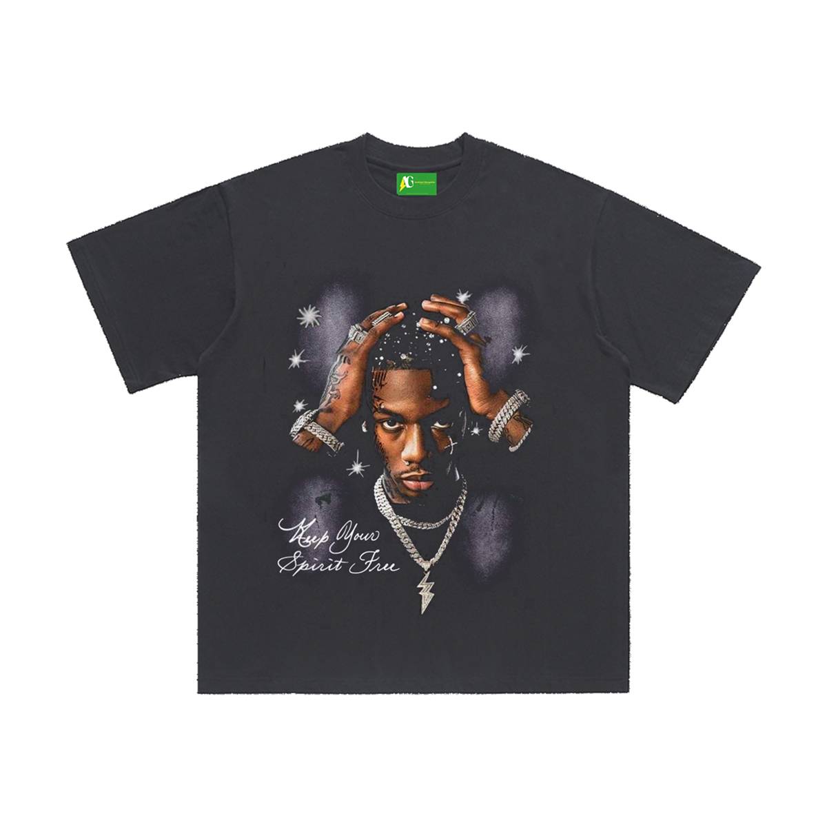 AG American Street Trend  Kill By Touching The Head T-Shirt