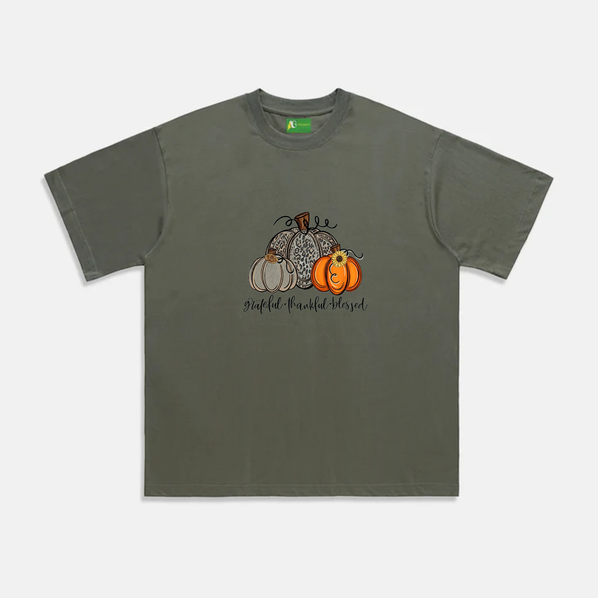 AG Halloween Really Three Pumpkins T-Shirt