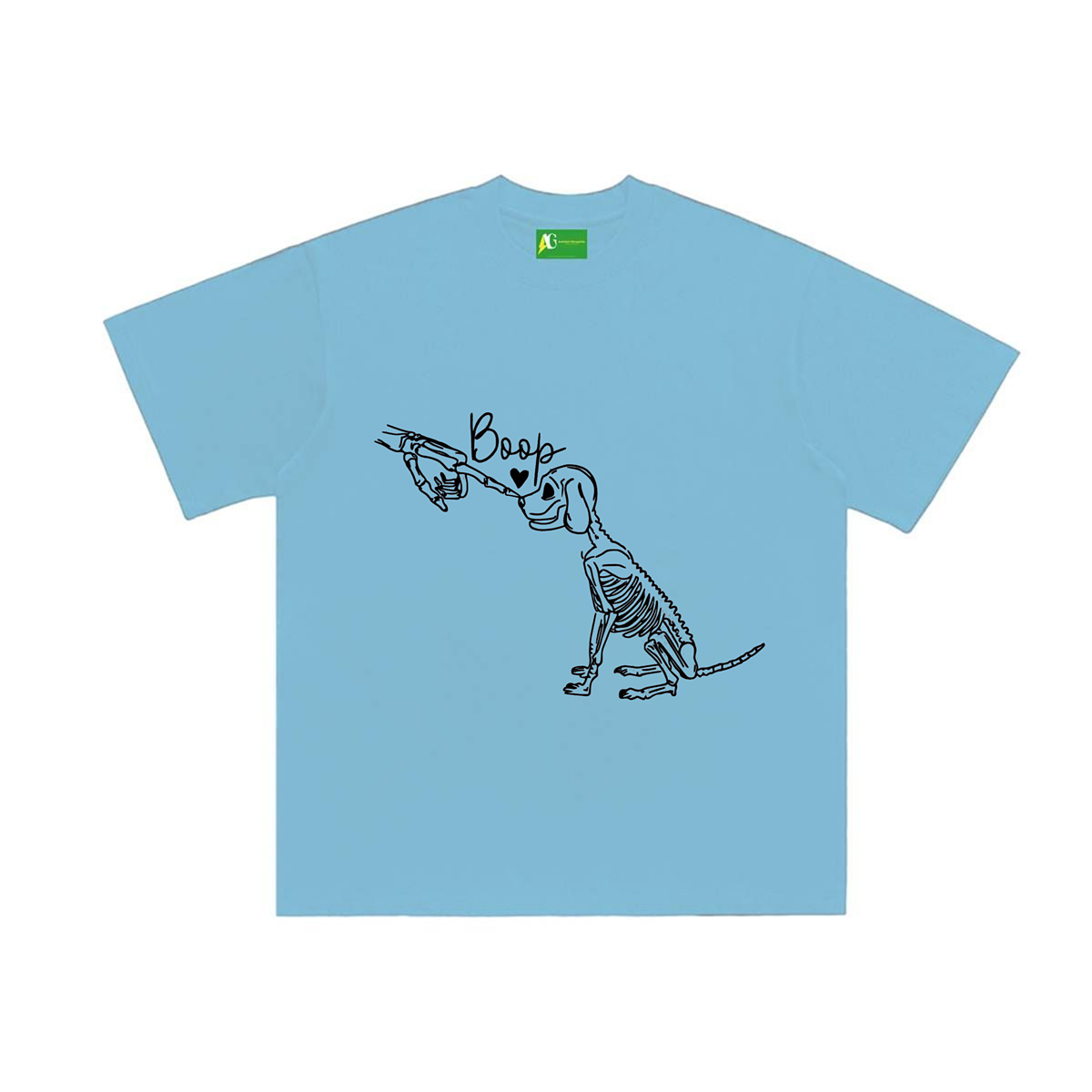 AG  Skeleton  Dog T-shirt