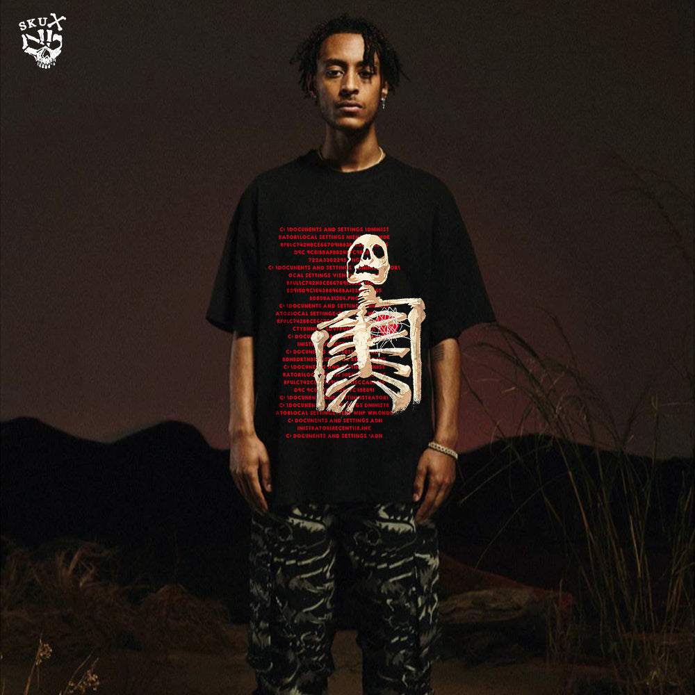 🔥Crush Skull | American Bold Skull Graphic T-shirt