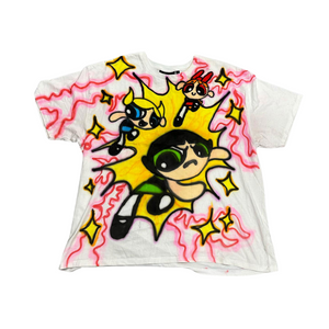 Street Philanthropist The Powerpuff Girls kawaii Group Combat T-shirt