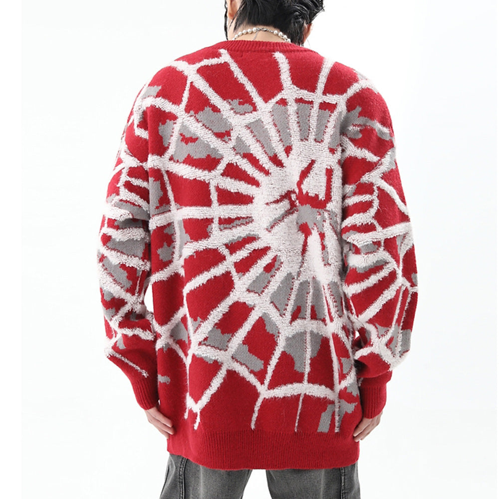 OOC' Cute Spider Web Knit Sweater