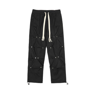 High Street Rivet Braided Rope Sweatpants