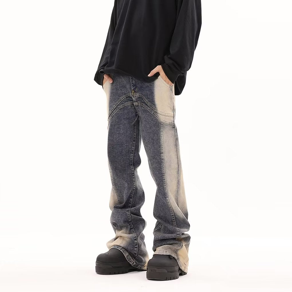 PM | Vintage Irregular Tie-dye Jeans