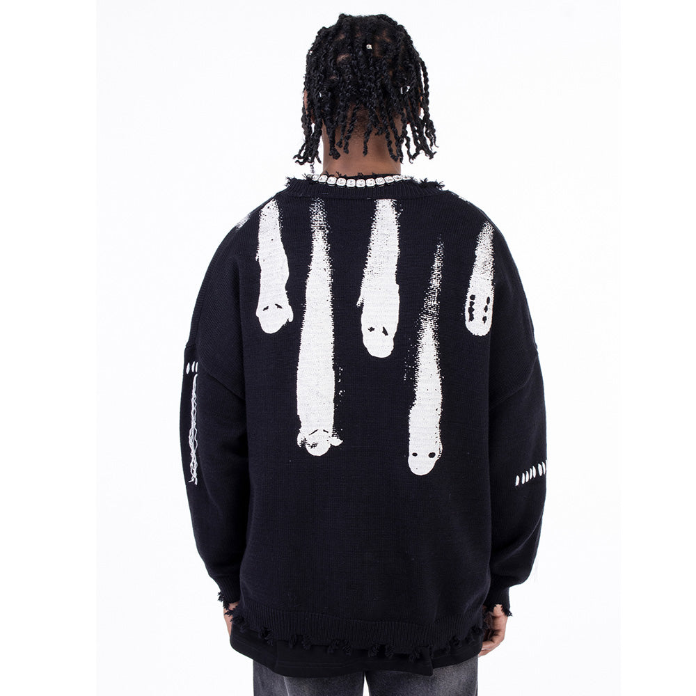 Meteor Fall Print Sweater