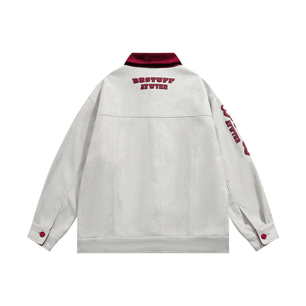 Vintage Angel Graphic Suede Jacket