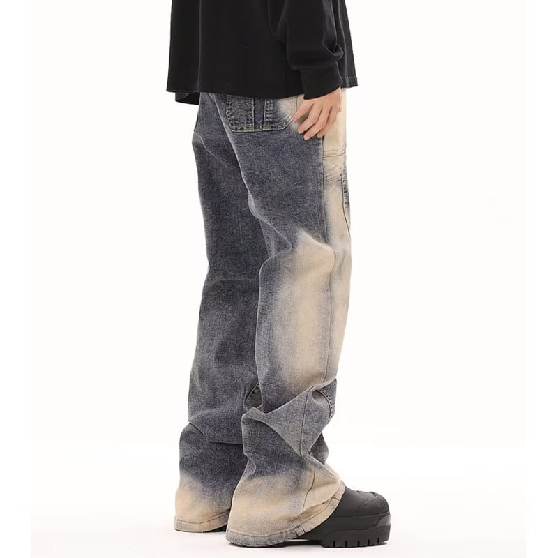PM | Vintage Irregular Tie-dye Jeans