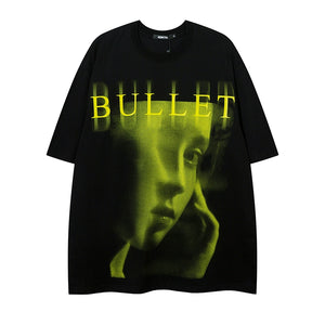 Street Philanthropist American Street Style light psychedelic Print T-shirt
