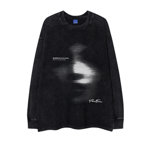 Street Philanthropist Vintage Blurred Phantom Retro Street Long Sleeves Shirt
