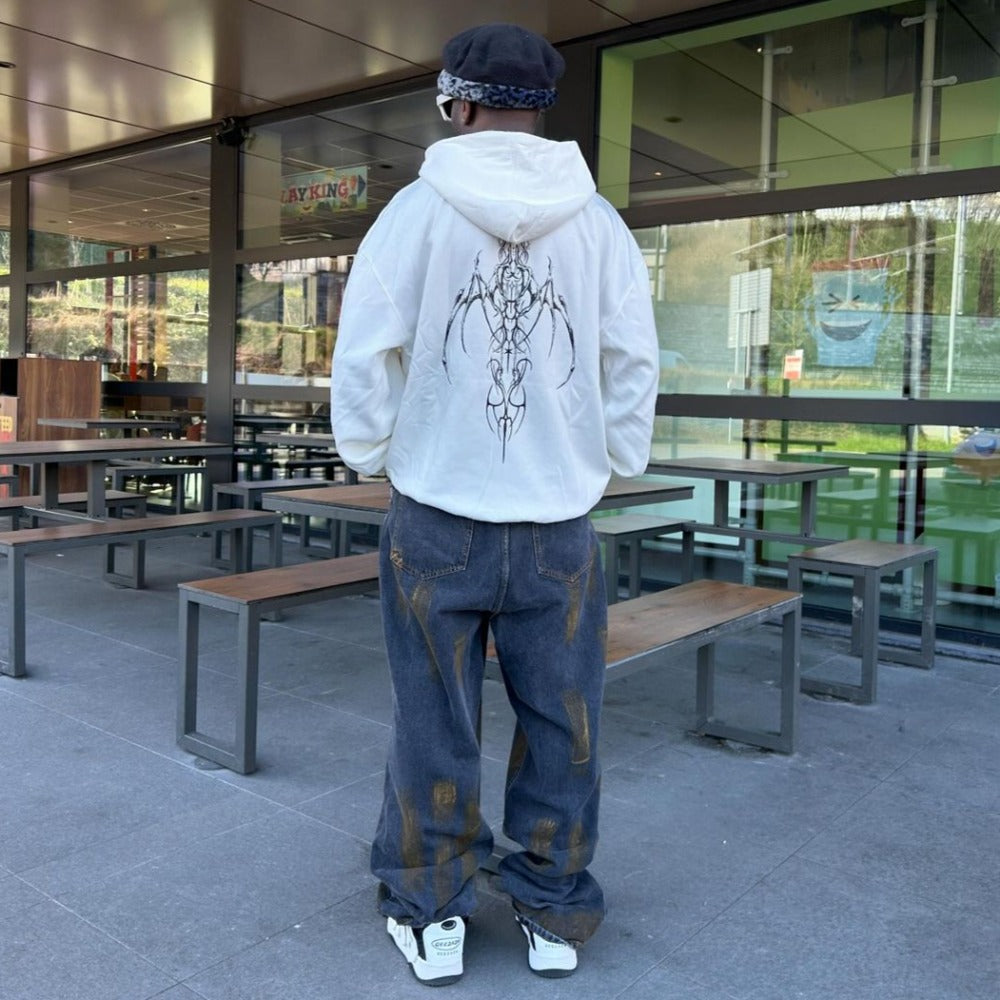 Punk Raw Edge Distressed Jeans