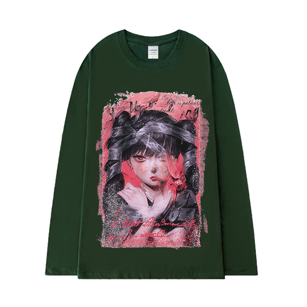 Ponytail Girl Long Sleeve Shirt