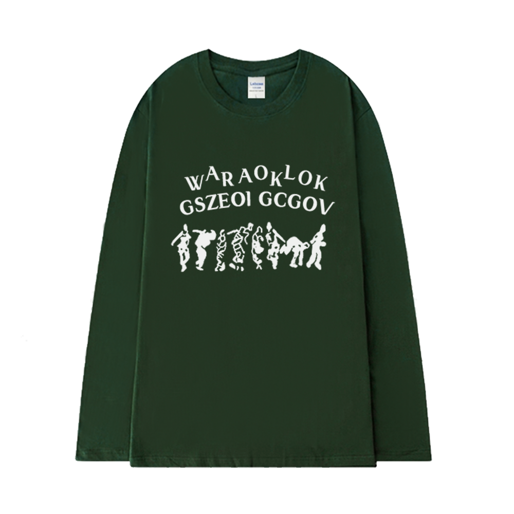 Abstract Crowd Long Sleeve Shirt