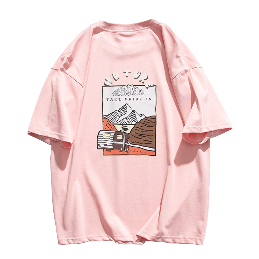 Retro Animated Mountain T-Shirt