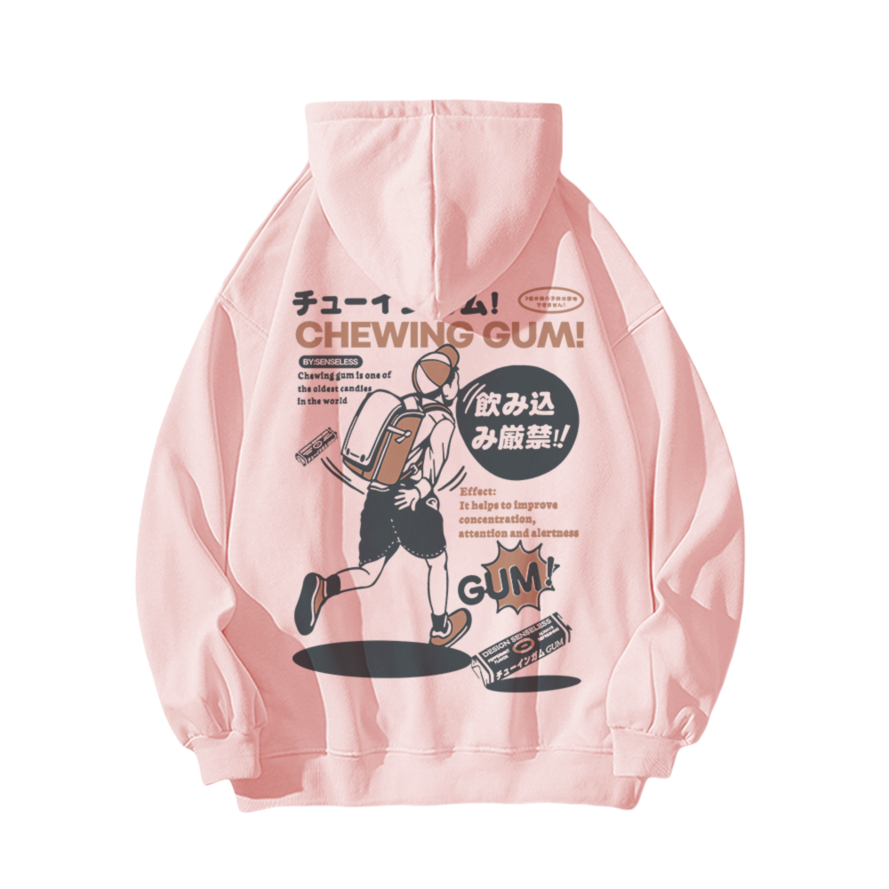Japanese Retro Manga Print Hoodie