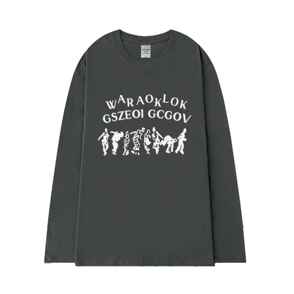 Abstract Crowd Long Sleeve Shirt